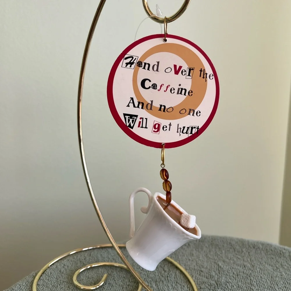 Coffee Themed Hanging Ornament